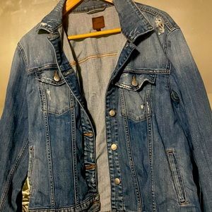 Joe’s Jeans Sz S Ashley Distressed Denim Jacket (oversize)